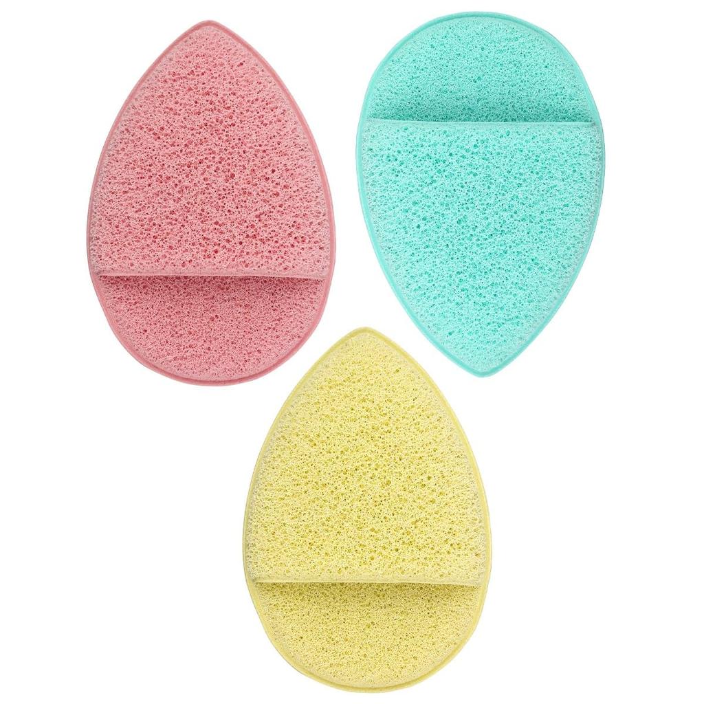 MeSkin Facial Cleansing Sponges - Deep Pore Cleansing, Blackhead Removal, Exfoliation - Drop Shape Puff, All Skin Types, Reusable, Eco-Friendly Ski