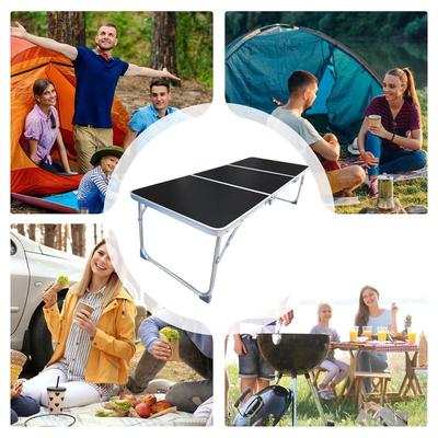 3-teiliger Klapp-Campingtisch Ultraleicht Aluminiumlegierung Klapptisch mit Griffen Outdoor kleiner Tisch Kaffee Picknicktische