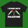Ich stehe mit Palästina Flaggen Herren T-Shirt Damen Oberteile T-Shirts