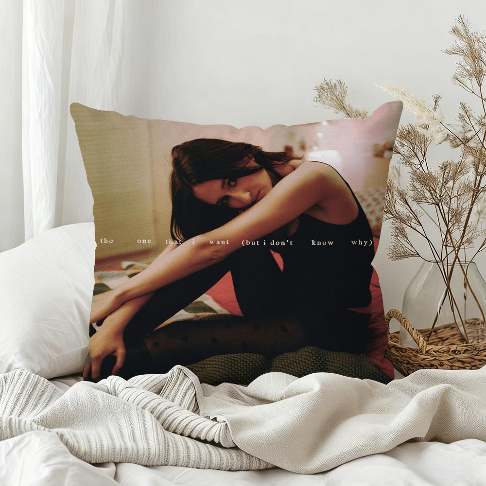 Singer SSadie Jean WYD Now Music Pillow Case Bedroom Sofa Living Room Backrest Decoration Square Cushion Nap Time