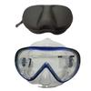 High-Definition Anti-Choke Diving Goggles with Integrated Nose Protector for Nearsighted Men and Women, Includes EVA Case