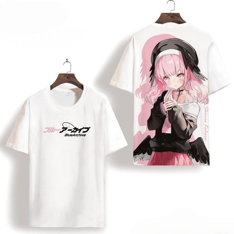 Takanashi Hoshino Blue Archive Cosplay T-Shirt Popular 3D Print Cartoon Tee Summer Men Women Harajuku Short Sleeve Cosplay Tops