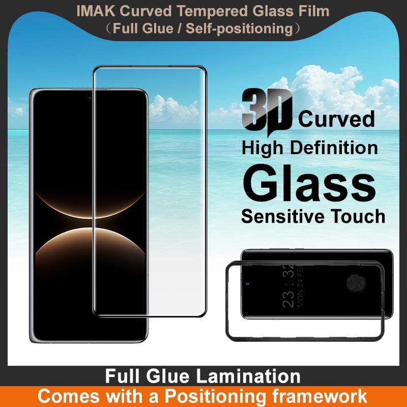 For Huawei Mate X7 Glass IMAK 3D Curved Full Glue Screen Tempered Glass Film