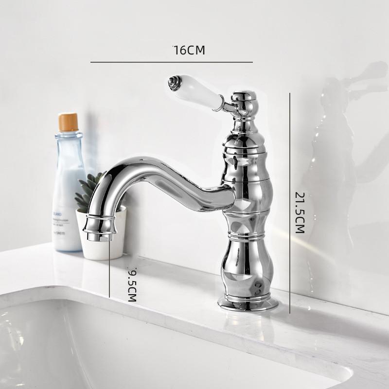 

Brass Basin Faucets Europe Style Bathroom Sink Tap Washbasin Faucet Rotation Single Lever Hot Cold Water Basin Mixer Tap