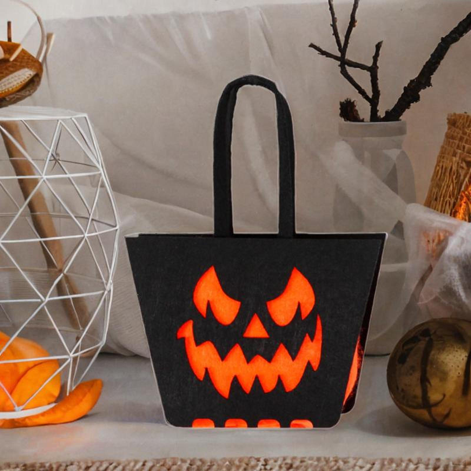 

Сумка-ведро для конфет на Хэллоуин, декор, креатив, сувениры для вечеринок, легкое хранение Devil Face