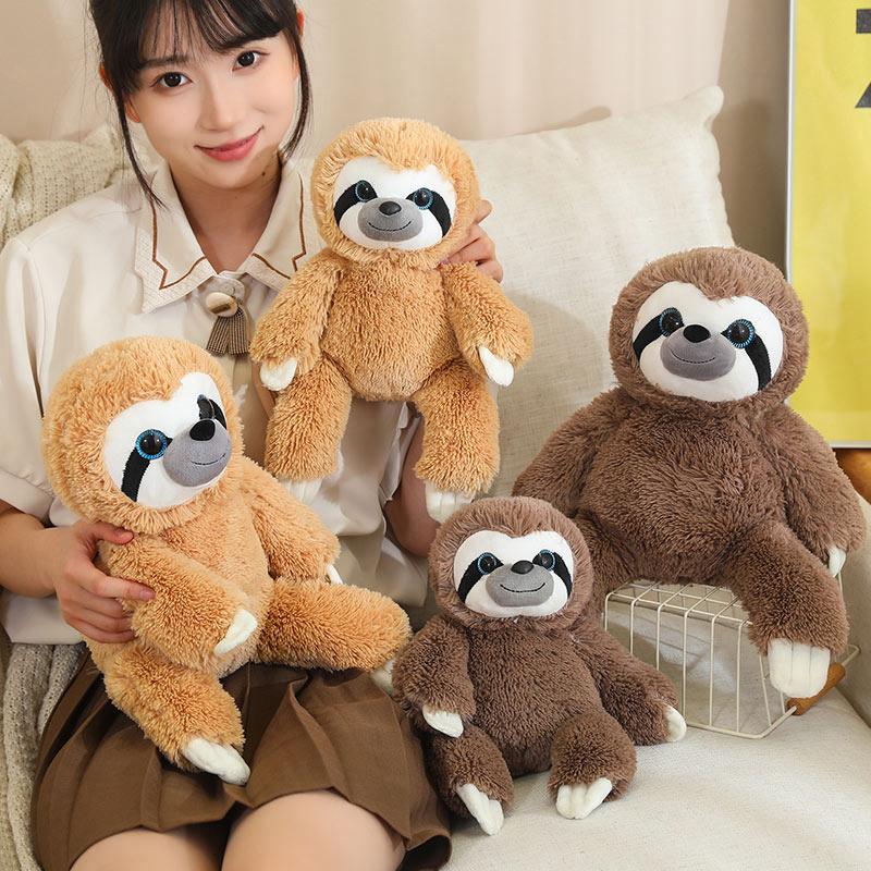 30/40cm Adorable Simulation Sloth Plush Doll Super Gentle Latest Animal Sloth Plush Doll Pillow Designed For Boys Plus Girls Xmas Present