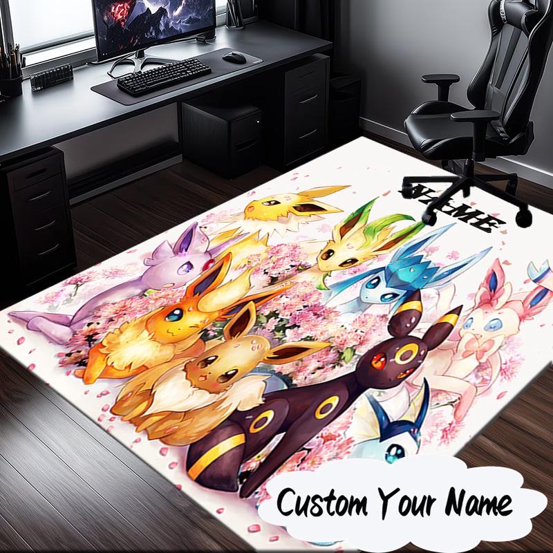 Custom Name Rug Pika Carpet Game rug Area Rug Suitable for Kitchens, Homes, Offices, Living Rooms,Home Decor,Birthday Gift