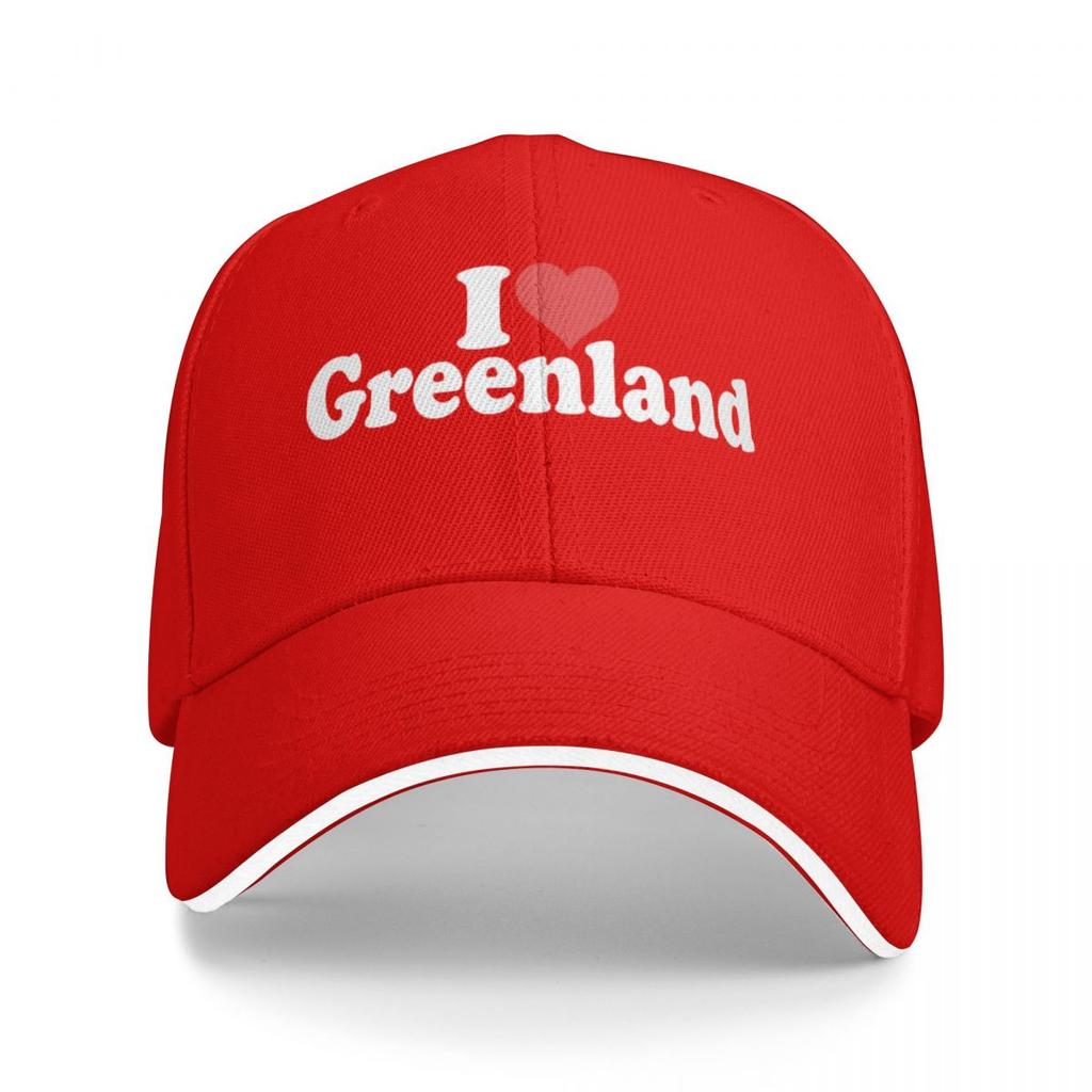 Baseball Caps I Love Heart Greenland Casquette Men Women Outdoor Summer Hats