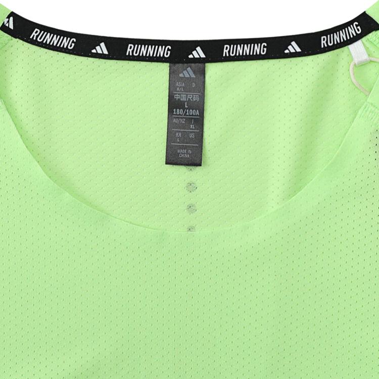 Adidas SS25 Ess Long Sleeve Round Neck Fashion Soft Sports T-Shirt Unisex Tops Green JY6986