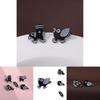 Trendy Animal Cartoon Style Black Punk Bird Brooch Eye-catching Metal Pin For Fashion Lovers