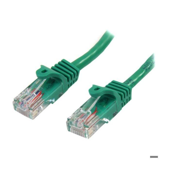 Câble réseau Cat5e UTP sans crochet - 50 cm Vert - Cordon Ethernet RJ45 anti-accroc - Câble patch - STARTECH