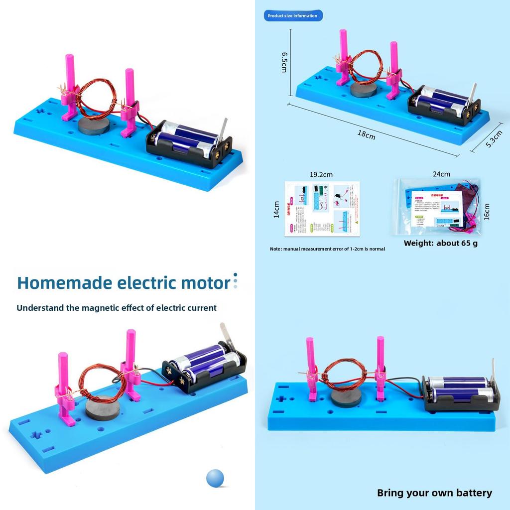 DIY Wissenschaftsexperimentierkasten für Kinder mit Motor und Elektromagnetspule, Lernspielzeug zum Lernen