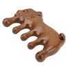 Wooden Head Scalp Comb Animal Shape Dredge Meridian Sandalwood Wide Tooth Massaging Comb