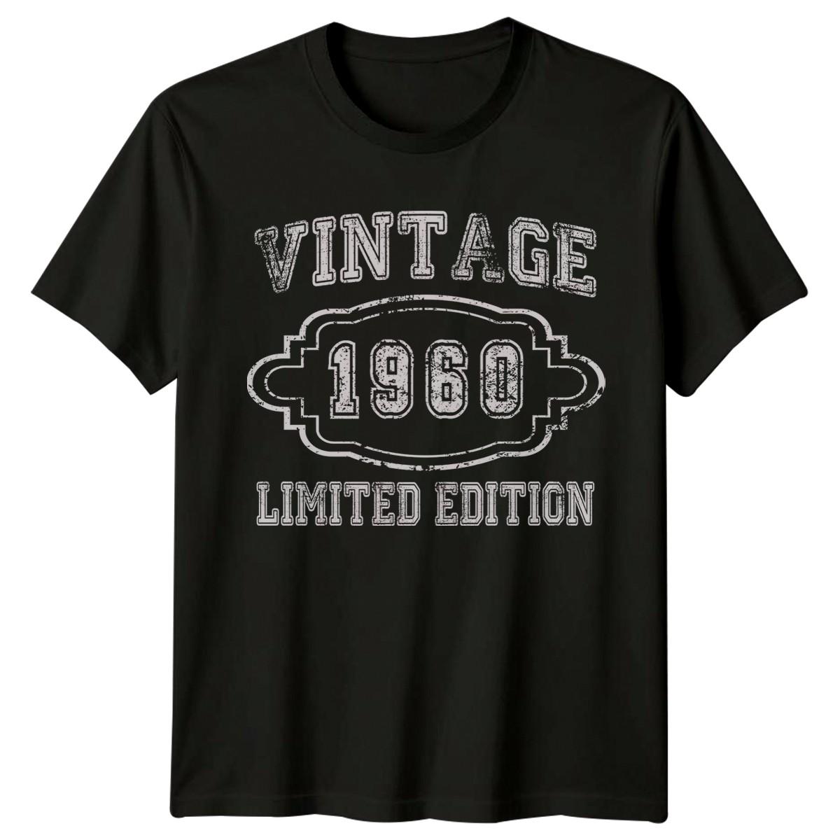 Vintage 1960 Limited Edition 66th Birthday Gift Mens T Shirt S