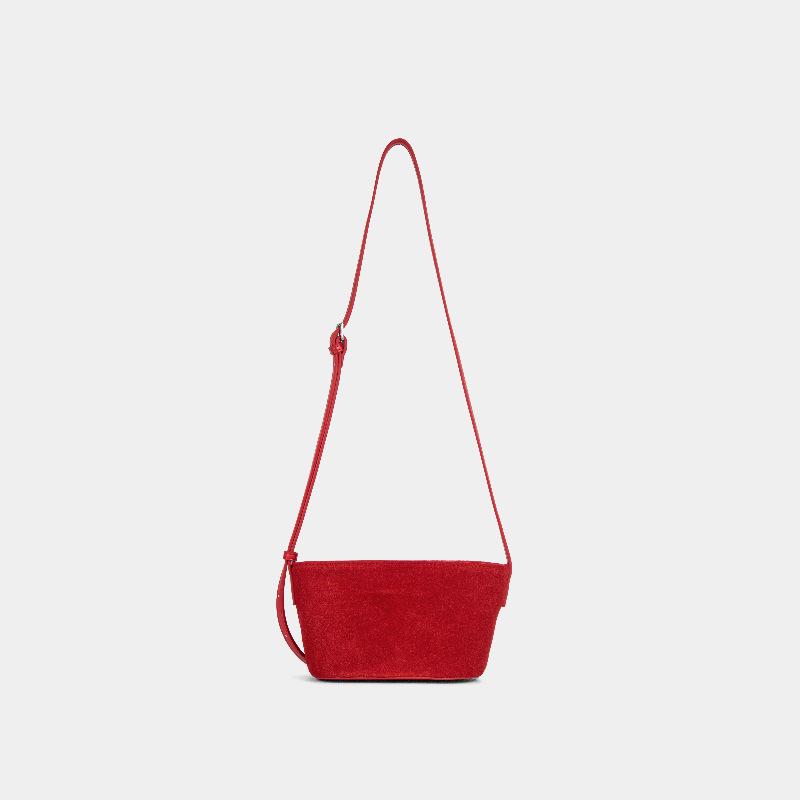Boat bag High mercerizing process matte cowhide adjustable messenger bag 15*10*11cm