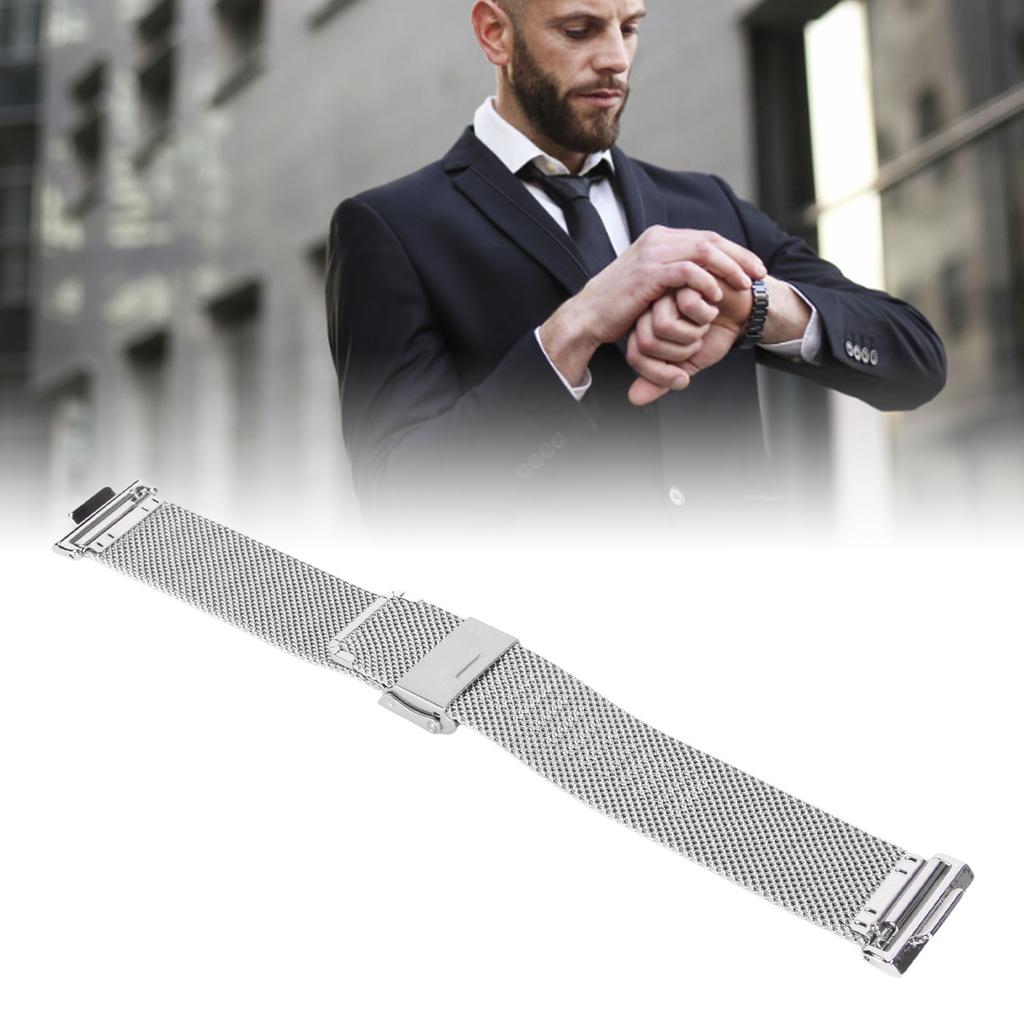 Stainless Steel Watch Strap   Wristband with Metal Buckle Watch Band for   Watch Fit 2
