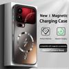 Custodia Magnetica Wireless AG Opaca per Ricarica per Xiaomi Mi 18 Pro Max 17 Pro Cover Protettiva Rigida Antiurto AntiGraffio