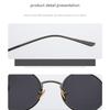 Charm Metal Korean Punk Style Fashion Damen Retro Herren Sonnenbrille Rundrahmen Persönlichkeit Harajuku Style