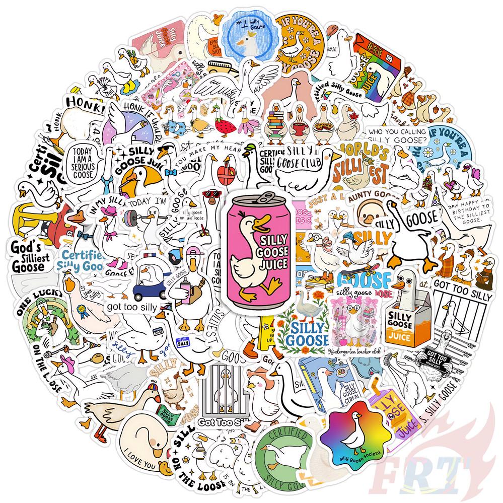 130Pcs/Set Silly Goose . Q Funny Slang Mini Diary Manual Stickers DIY Scrapbooks Album Decor Decals Stickers