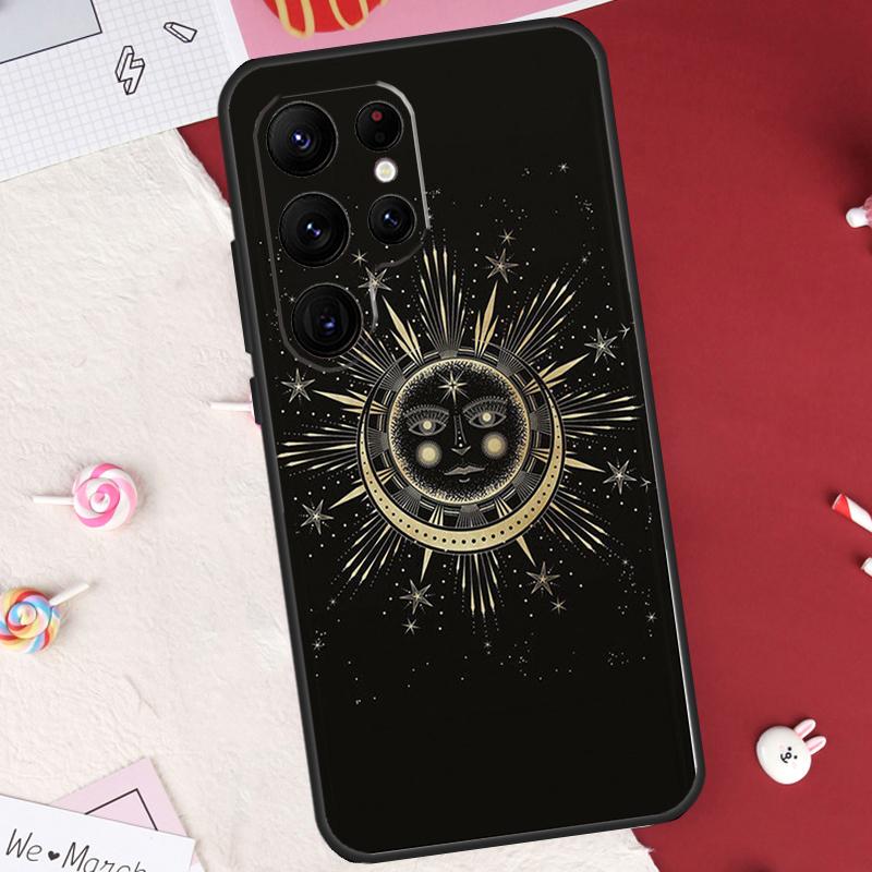 SUN AND MOON Mystic Zodiac Case For Samsung Galaxy S21 S22 S23 S24 S25 S26 Ultra S10 S25 Plus S25 FE S20 FE Cover Shell