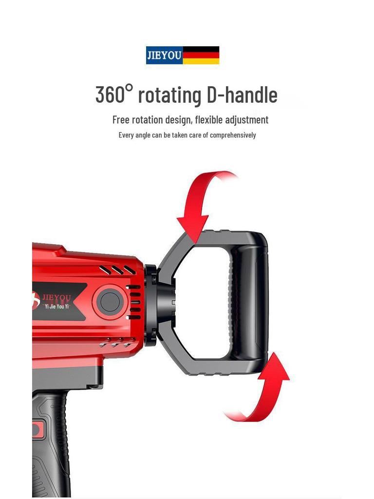 Jieyou High-Power Multi-Functional Electric Mixer for Paint, Putty, Cement & Mortar