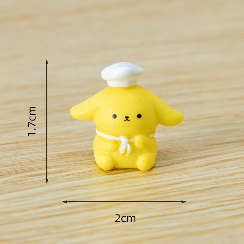 Cute Micro-landscape, Yellow Cream, Cute Chef, Puppy, Diy Home Decorations, Hair Clips, Doll House, Small Ornaments