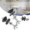 Accessory Toilet Bolts Hardware Plastic/Stainless Steel White/Silver