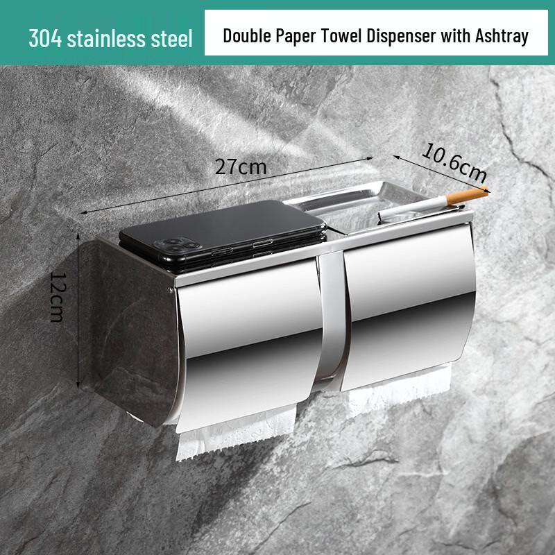 

CMAOS Stainless Steel Double Toilet Roll Holder
