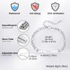 Stainless Steel Mobius Bracelet for Women Men,Minimalist NK Chain Couple Bracelets,Couple Jewelry Gift for Lover