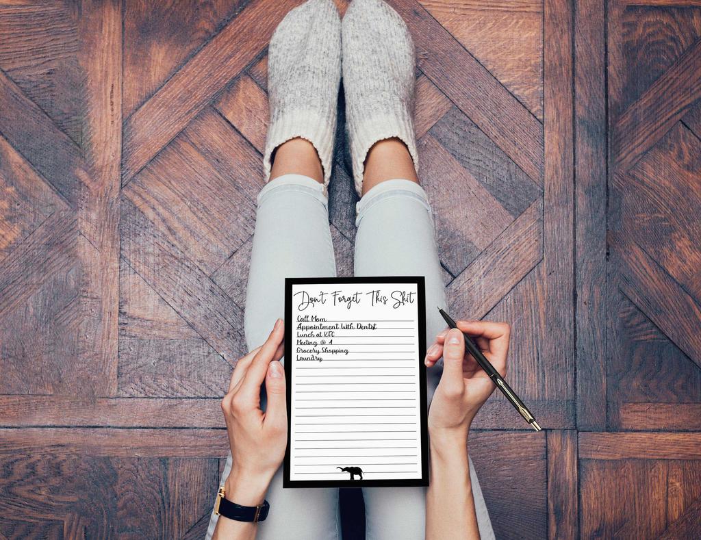 Inkdotpot 2er-Pack undatierte Notizblöcke mit Tagesplanerliste, Notizblock mit To-Do-Liste, Abreißlistenblock - Organizer - Terminplaner - Aufgaben organisieren (50 Blatt