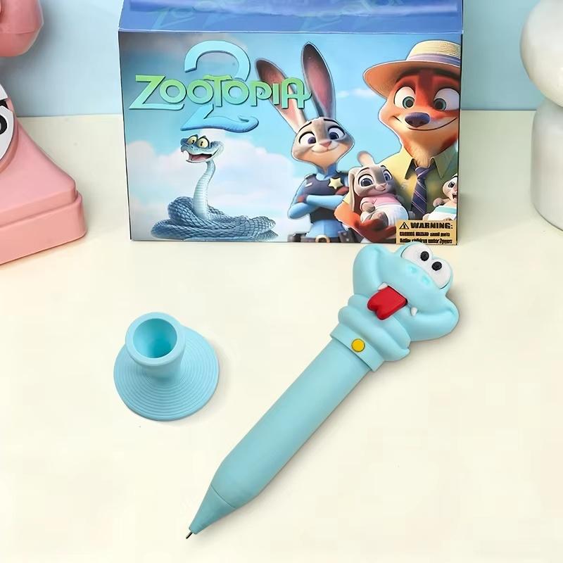 Zootopia 2 Gary The Snake Cartoon Serum Pen Gel Pen Backpack Decoration Desktop Ornament Collectible Peripheral Fun Toy Gift