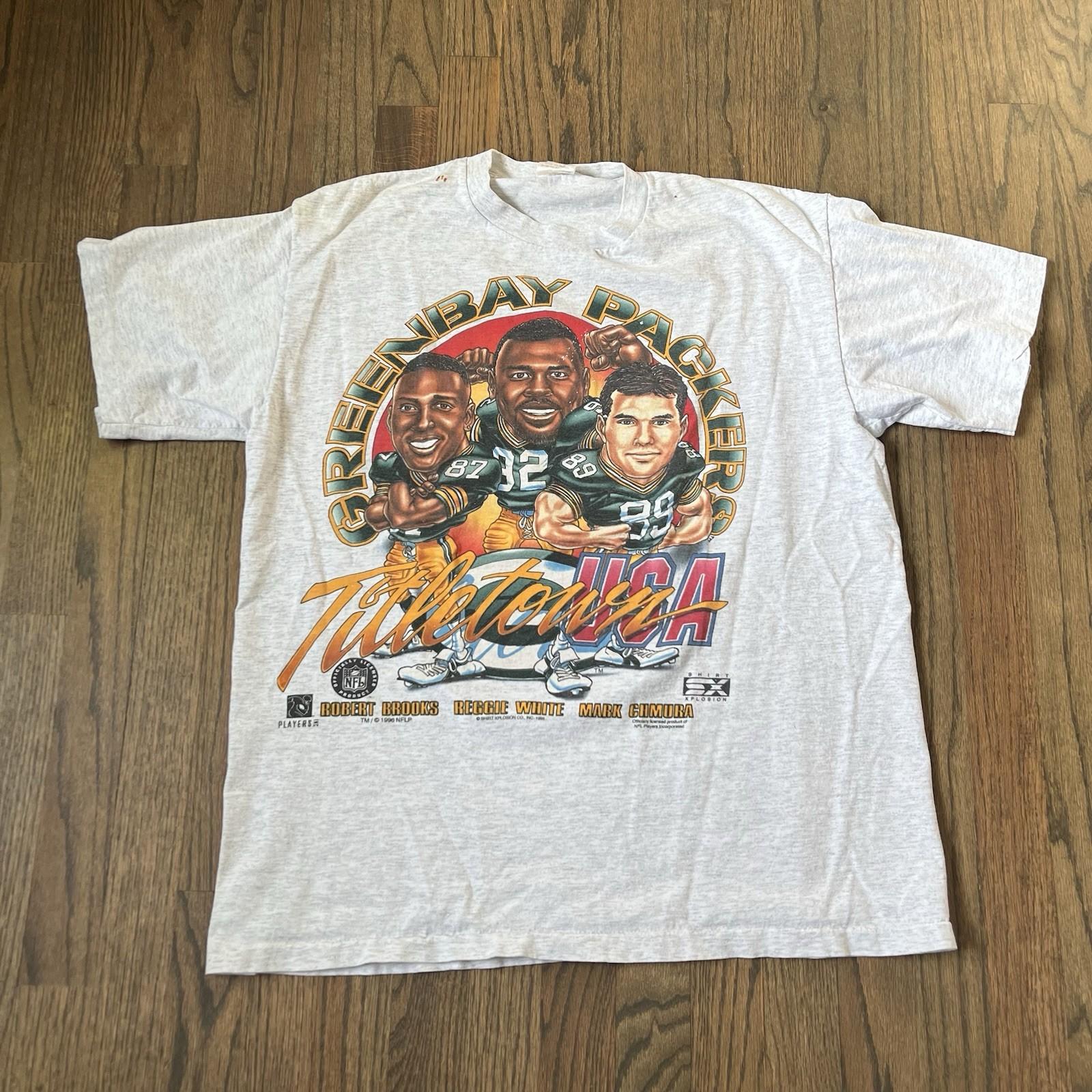Vintage 90s Green Bay Packers NFL Sz XL Unisex T-Shirt S