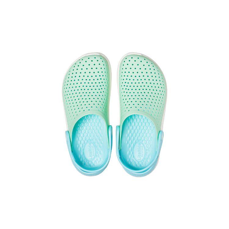 Crocs Literide Casual Clogs Kids Footwear Green Blue 205964-3TM