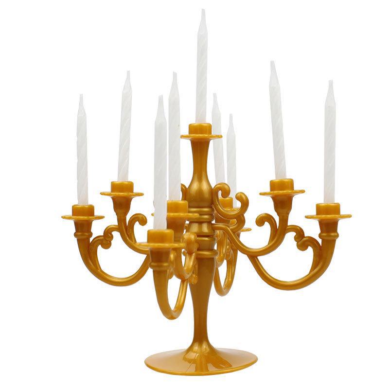 Europäische Retro Kerzenständer Geburtstagstorte Kerze Dekoration