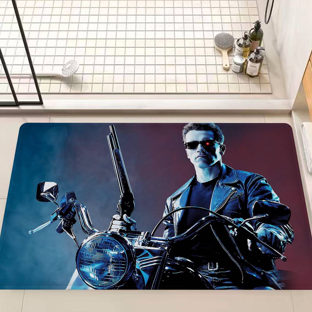 

Sci Fi Movie Terminator Room Mats Retro Multiple Choice Living Room Kitchen Rug Non-Slip Welcome Rug 40x60cm