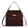 2024 New Autumn and Winter Niche High-Grade Retro Frosted Handbag Women's Large Capacity Commuter Shoulder Messenger Bag