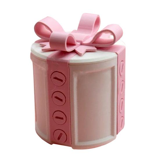 3D Tréfa Csavaros Doboz Bosszantó Ajándékdoboz Csavarokkal Újrafelhasználható Puzzle Doboz Masnival Gag Ajándék Szeretteinek Valentin-napi Tréfák