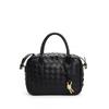 Borsa Mini Quadrata in Pelle Tessuta a Mano da Donna Morbida Vera Pelle di Mucca Tracolla a Spalla Grande Capacità Uso Quotidiano