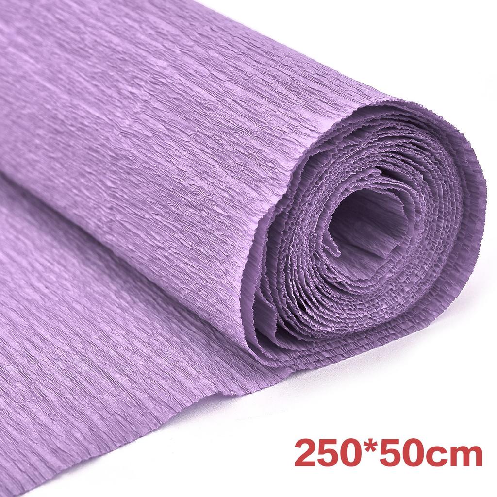 17 Colors 250x50cm Colored Crepe Paper Roll Origami Crinkled Crepe Paper Craft DIY Flowers Decoration Gift Wrapping Paper Craft