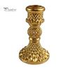 European Retro Candle Holder Vintage Taper Holder, Nostalgic Resin Candlestick Decorative Black Stand for Wedding Party Dinning Table Centerpiece Gold