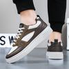 Men's Four-Season Vintage Low-Top Sneakers: Trendy, Versatile, Breathable Casual Thick-Sole Trainers