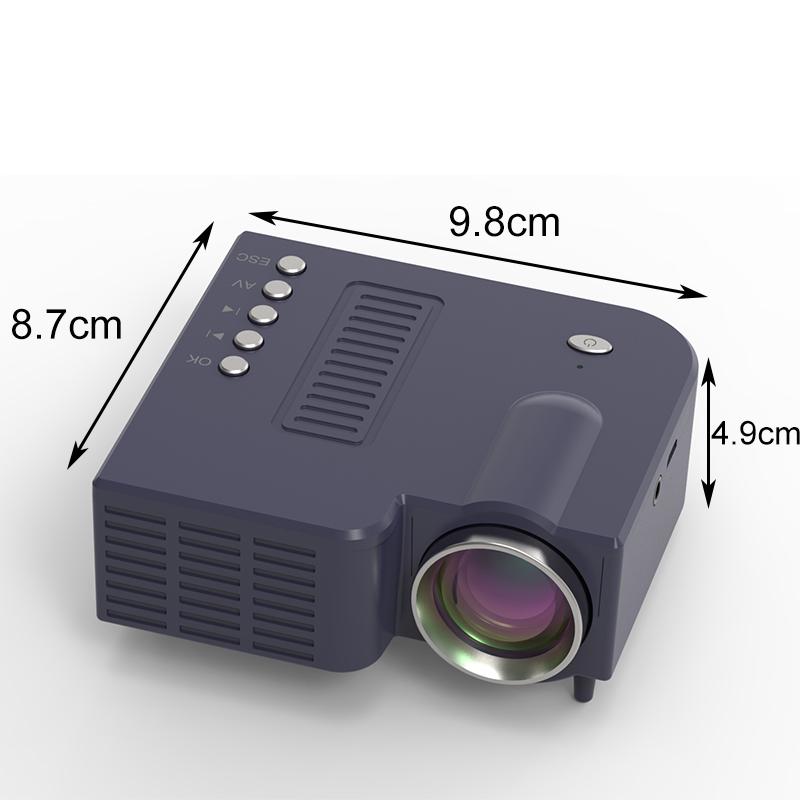 UNIC 28C LED Mini Projector With Remote Portable HD 1080p Full Projector Home Theater Entertainment Projectors USB/SD/AV Input