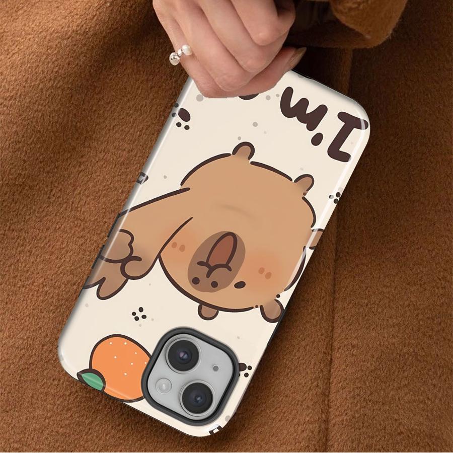 Capybara Cute Cartoon Soft Cover Capa Phone Case for Apple iPhone 17 16e 12 15 Air 11 14 Plus 16 Pro Max XS XR 13