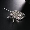 TV Television Shape Brooch Enamel Scarf Clip Corsage