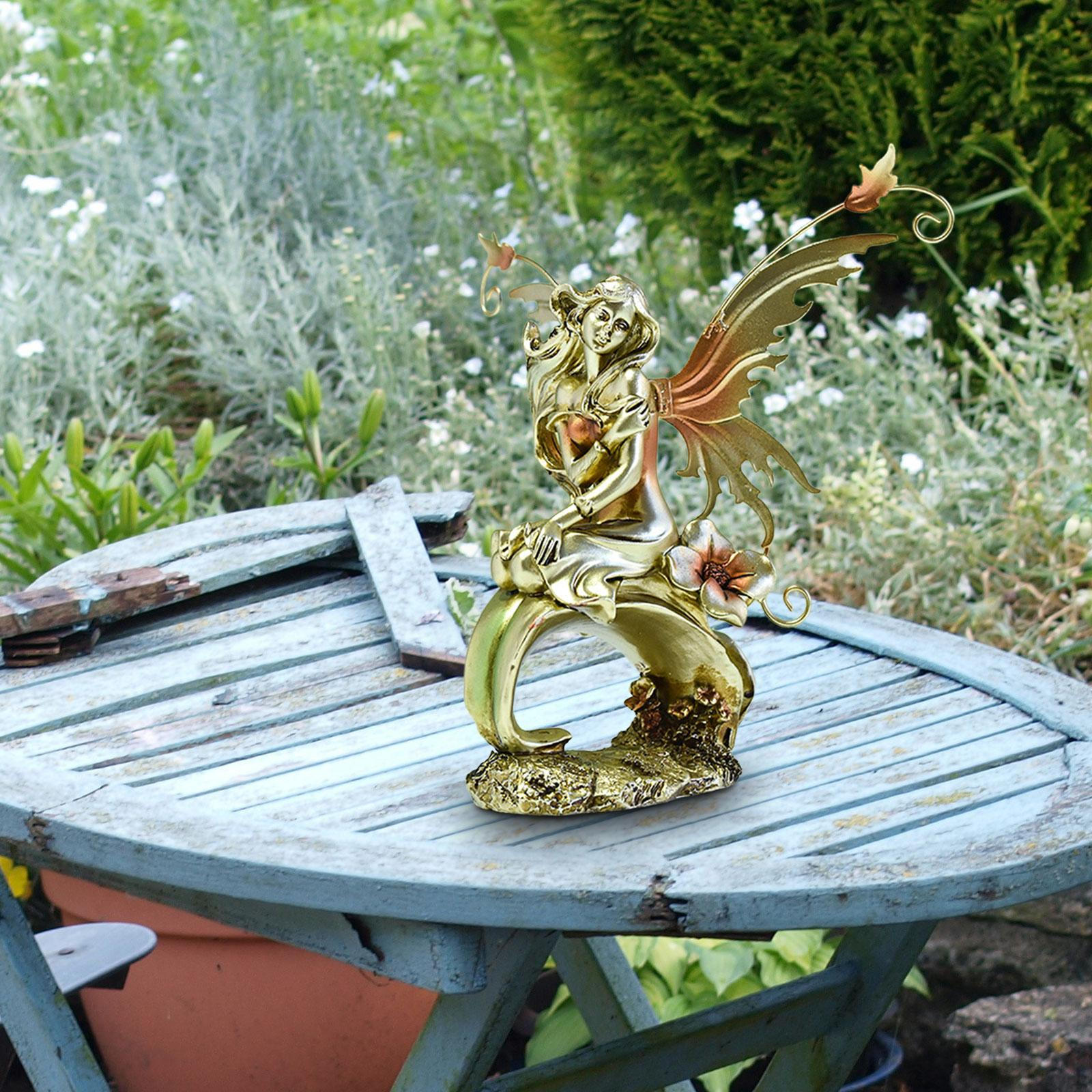

Фея Ангел Сад Статуя Статуэтка Газон Орнамент Декоративный Дисплей Статуя для Балкона