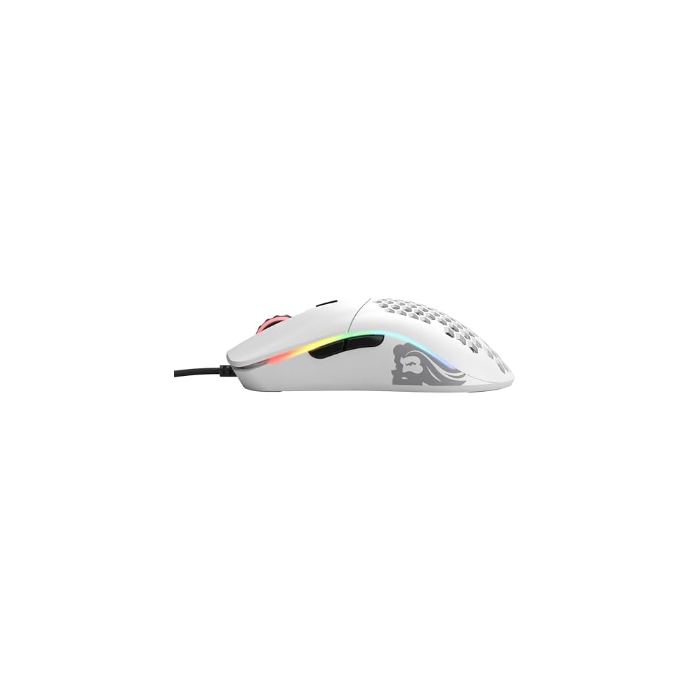 Glorious Model O Gaming Mouse White RGB 6 Programmable Buttons USB Wired Lightweight 67g