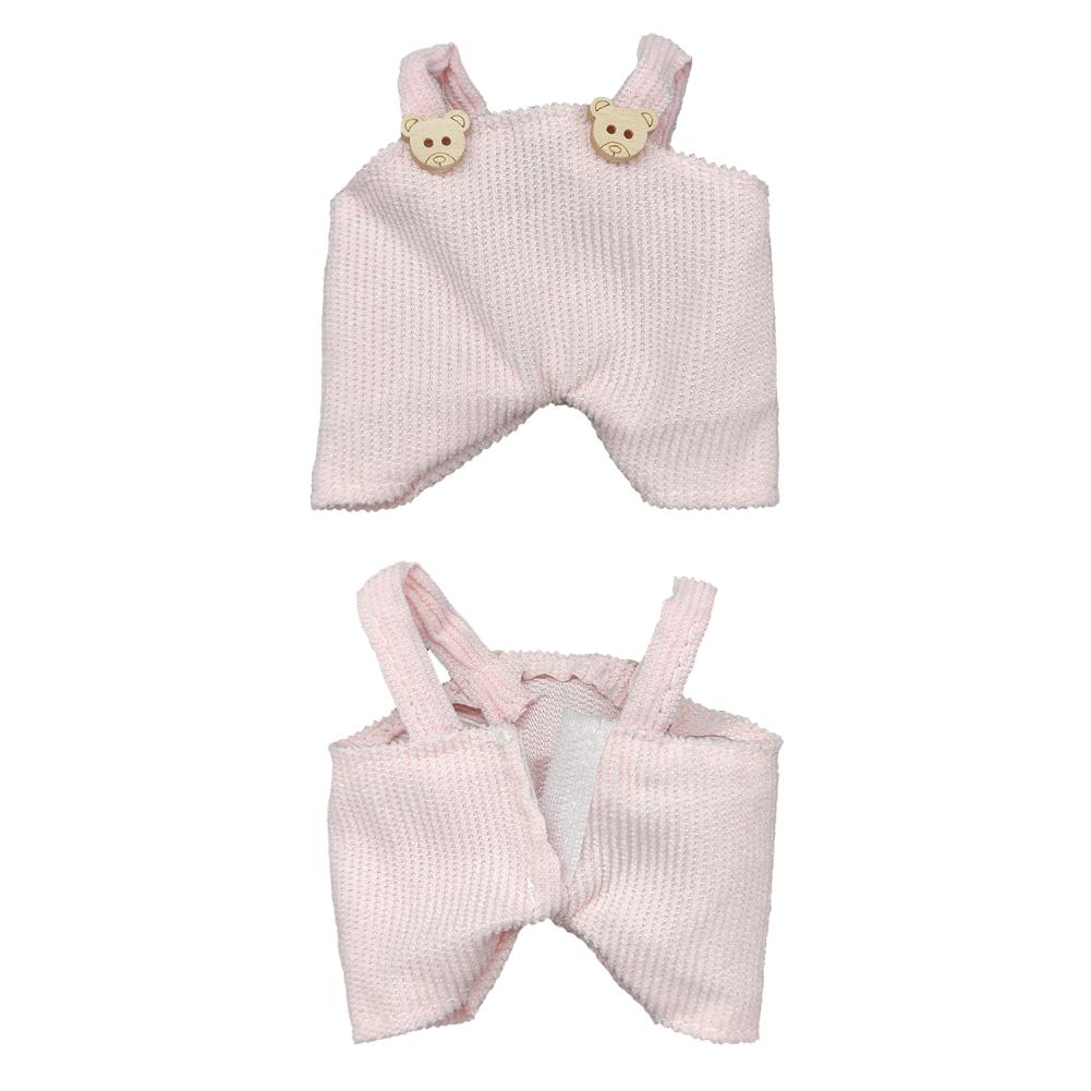 4Pcs 17cm Plush Doll Clothes Decorative Cute Plushies Outfit DIY Cartoon Animal Toy Costume Vinyl Doll Overalls for Party Favors