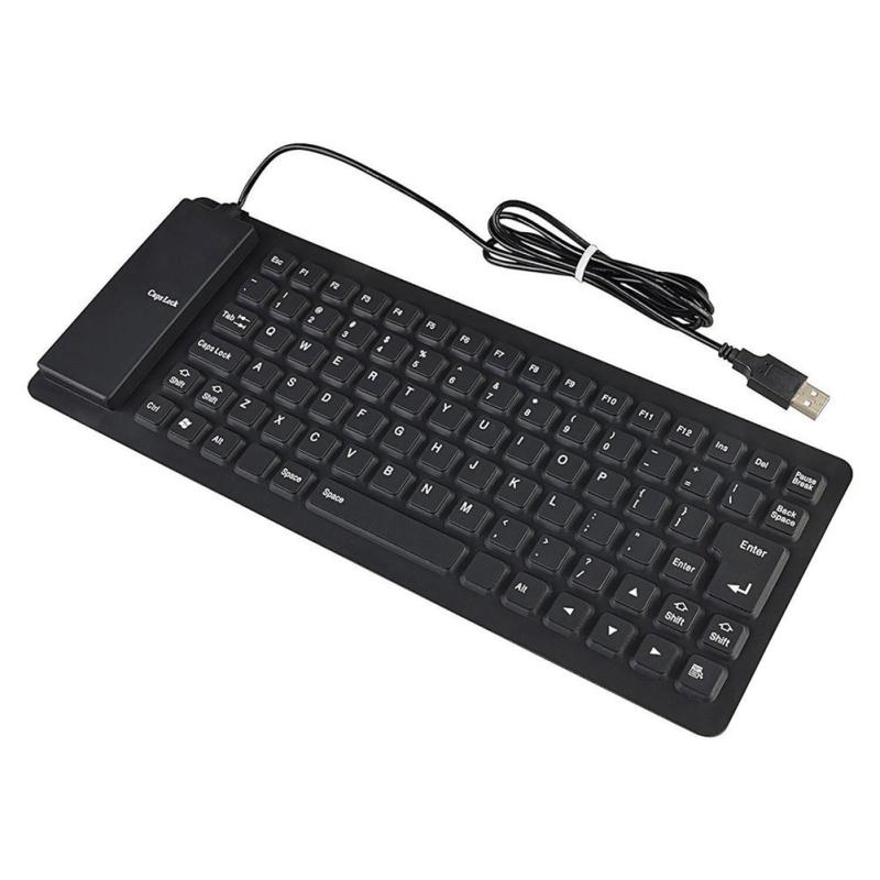 Tastatură flexibilă din silicon moale cu 85 de taste Tastatură rulanta USB pentru desktop, rezistentă la praf, pentru computer