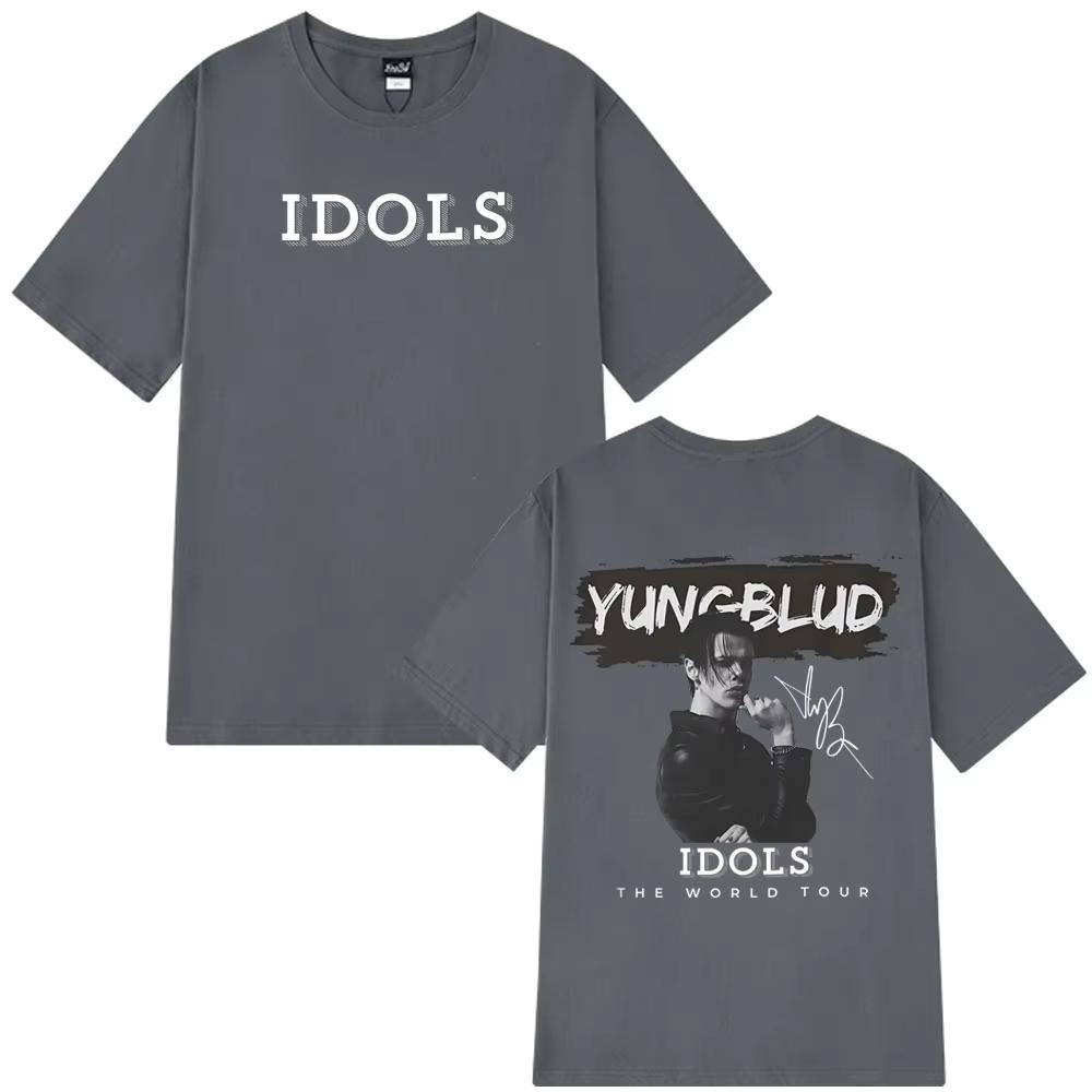 Yungblud 2025 World Tour New Idols Vintage T-Shirts Men Women Punk Rock T Shirts Short-sleeved Cotton Hip-hop Oversized T-shirts
