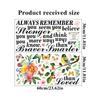 English Motivational Phrase Stickers Colorful Hummingbirds Decals Living Room Sofa Background Restaurant Decoration Self-adhesive Posters